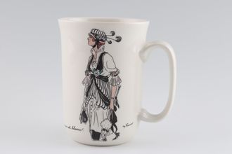 Villeroy & Boch Design 1900 Mug No. 2 Robe a Combinaison de Noir et Blanc. 3" x 4 1/4"