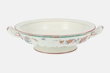 Royal Worcester Old Bow - Green Border Vegetable Tureen Base Only thumb 1