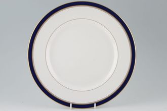 Royal Worcester Howard - Cobalt Blue - gold rim Dinner Plate Made Abroad 10 5/8"