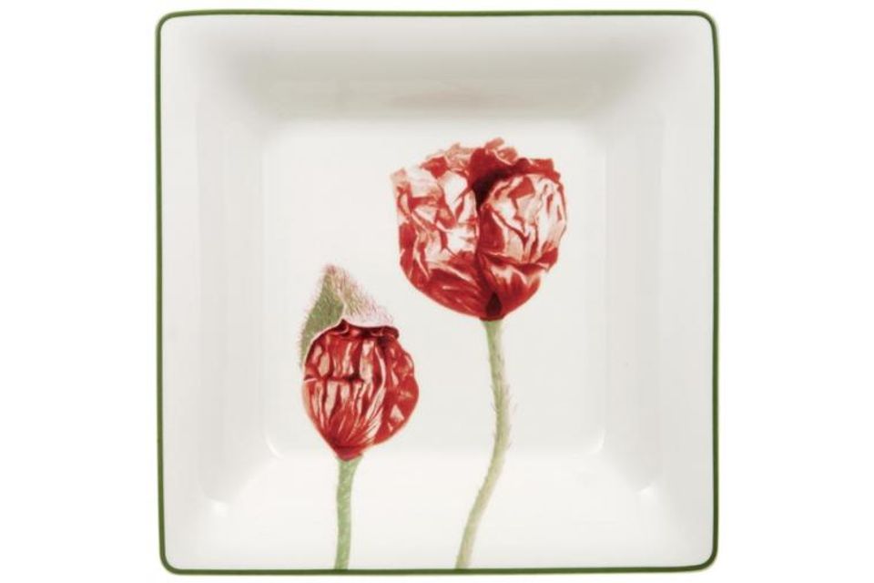 Villeroy & Boch Flora Deep Plate Square - Coquelicot 8 1/2"