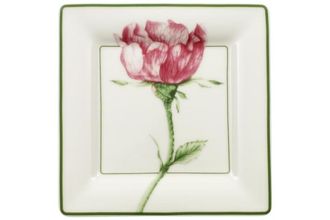 Villeroy & Boch Flora Coffee Saucer Square - Eglantine - Also Used As a Small Plate 6 1/4"