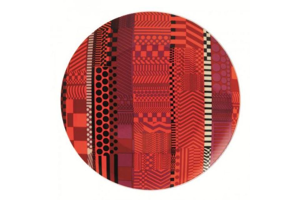 Royal Doulton Paolozzi Salad/Dessert Plate Red 8 1/2"