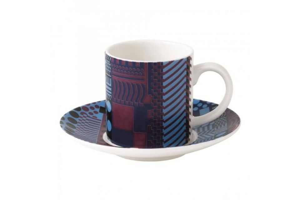 Royal Doulton Paolozzi Espresso Saucer Blue - Saucer Only