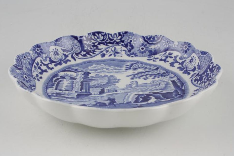 Spode Blue Italian Bowl (Giftware) Shallow, wavy rim 6 1/2"