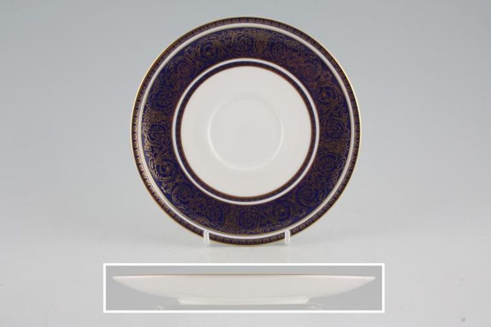Royal Doulton Imperial Blue Tea Saucer Flatter 6 1/8"
