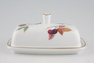 Sell Royal Worcester Evesham - Gold Edge Butter Dish + Lid 6 1/2" x 3 3/4"