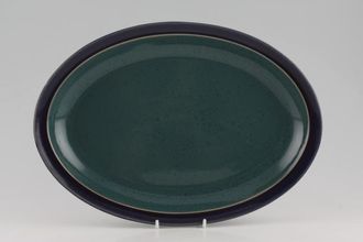 Sell Denby Harlequin Oval Platter Green Inner - Blue Outer 13"