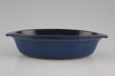 Denby Imperial Blue Entrée Oval | Square Ears 8 3/4" x 5" x 2" thumb 1