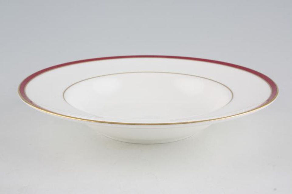 Minton Saturn - Red Rimmed Bowl 8"