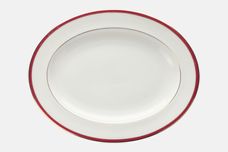 Minton Saturn - Red Oval Platter 13 5/8" thumb 1