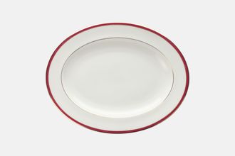 Minton Saturn - Red Oval Platter 13 5/8"