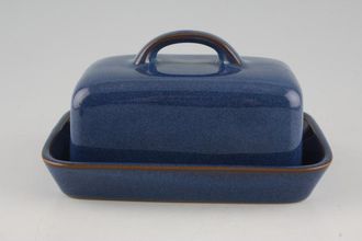 Sell Denby Imperial Blue Butter Dish + Lid Box Shape | Blue