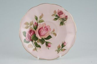 Royal Albert English Beauty Tea Saucer Scalloped edge - Pink 5 1/2"