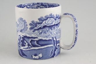 Spode Blue Italian Mug Pattern inside 3" x 3 1/4"