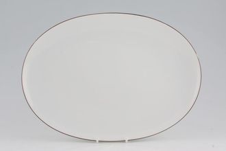 Sell Thomas White with Thin Brown Line Oval Platter 13"