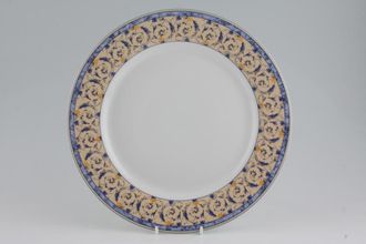 TTC Blue Mottled Beige Contrast Dinner Plate 10 5/8"