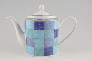TTC Blue Squares - Topchoice Teapot