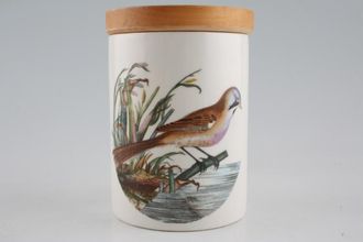 Sell Portmeirion Birds of Britain - Backstamp 1 - Old Storage Jar + Lid Bearded Tit 3" x 4"