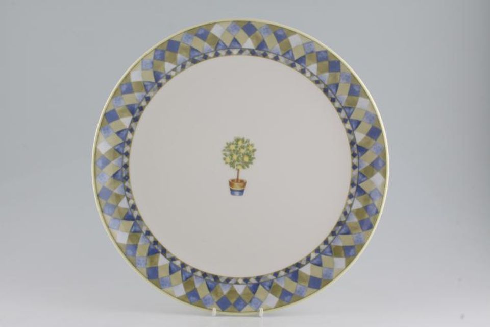 Royal Doulton Carmina - T.C.1277 Round Platter Diamond Pattern, Lemon Tree 13 3/8"