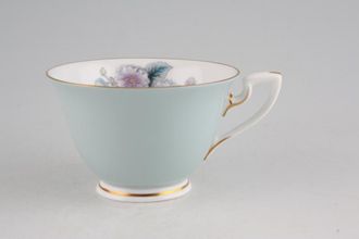 Royal Worcester Woodland - Blue Teacup Gold ring around foot, Handle B 3 3/4" x 2 1/2"