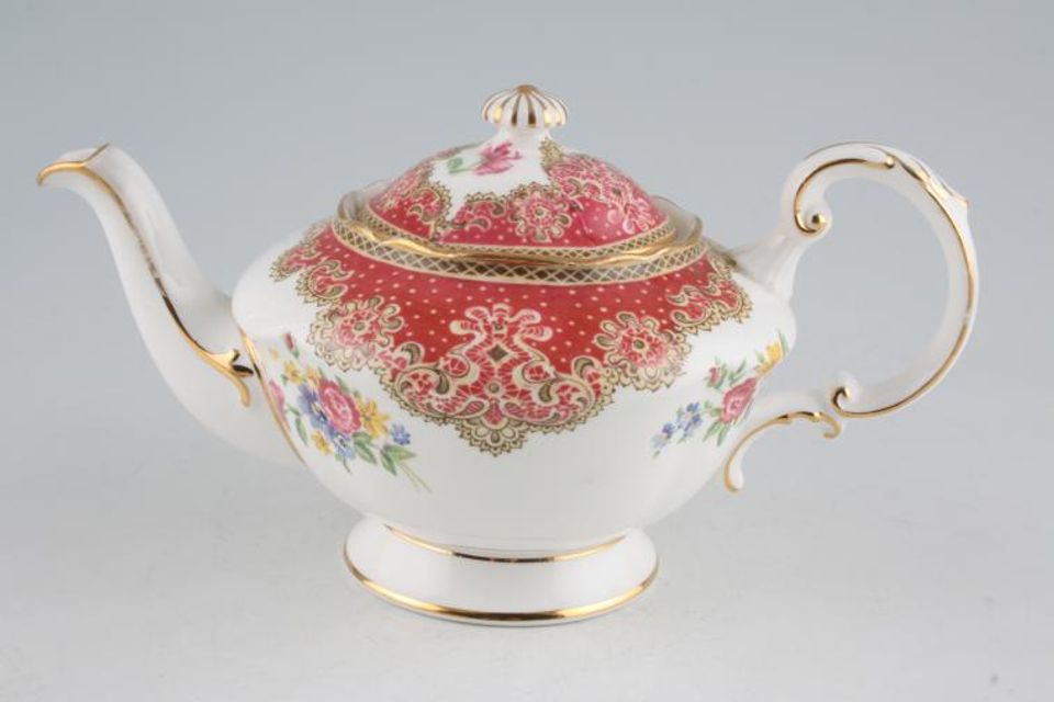 Paragon Honiton - Red Teapot Small 3/4pt