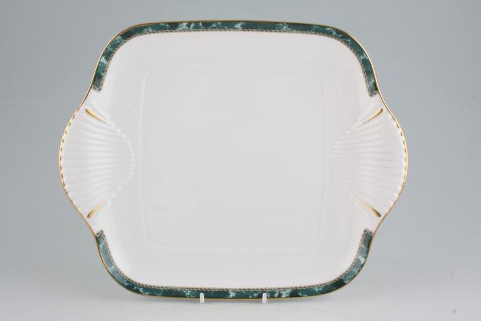 Royal Worcester Medici - Green Cake Plate 11 5/8"