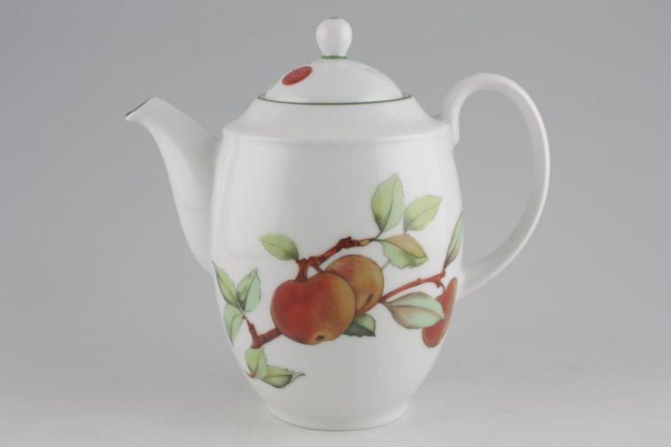 Royal Worcester Evesham Vale Coffee Pot malvern - Apples and Plums 2 1/4pt
