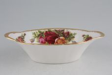 Royal Albert Old Country Roses - Made in England Dish (Giftware) Oval - Eared 5 3/4" x 3 1/2" thumb 1