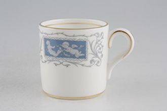 Coalport Revelry - Blue Coffee/Espresso Can Inner Gold Band | Rounded Handle 2 1/4" x 2 1/8"