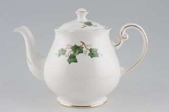 Colclough Ivy Leaf - 8143 Teapot Colclough/Royal Albert Backstamp - Wavy Edge 1 1/2pt