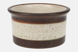 Sell Denby Potters Wheel - Tan Centre Soufflé Dish Brown Base and Rim 6 3/4"
