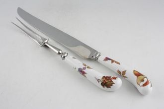 Royal Worcester Evesham - Gold Edge Carving Set Knife and Fork