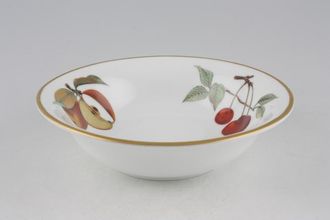 Sell Royal Worcester Evesham - Gold Edge Soup / Cereal Bowl Flared Rim - Cut Apple, Cherry, Blackcurrants 6 1/2"