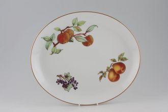 Sell Royal Worcester Evesham - Gold Edge Oval Platter Fruits may vary. 12 3/4"