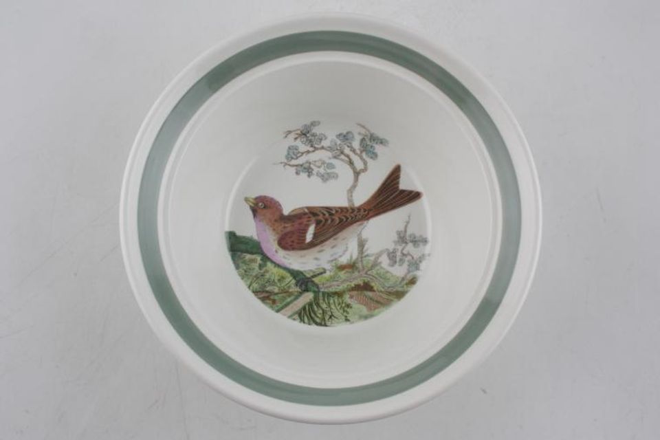 Portmeirion Birds of Britain - Backstamp 1 - Old Rimmed Bowl Redpoll 6 1/2"