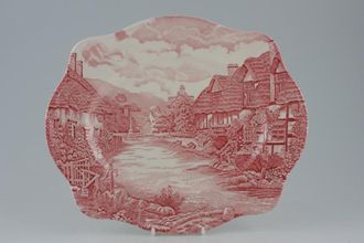 Sell Johnson Brothers Olde English Countryside - Pink Oblong Platter 12"
