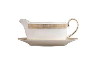Sell Vera Wang for Wedgwood Gilded Weave Sauce Boat Sauce boat only - no stand