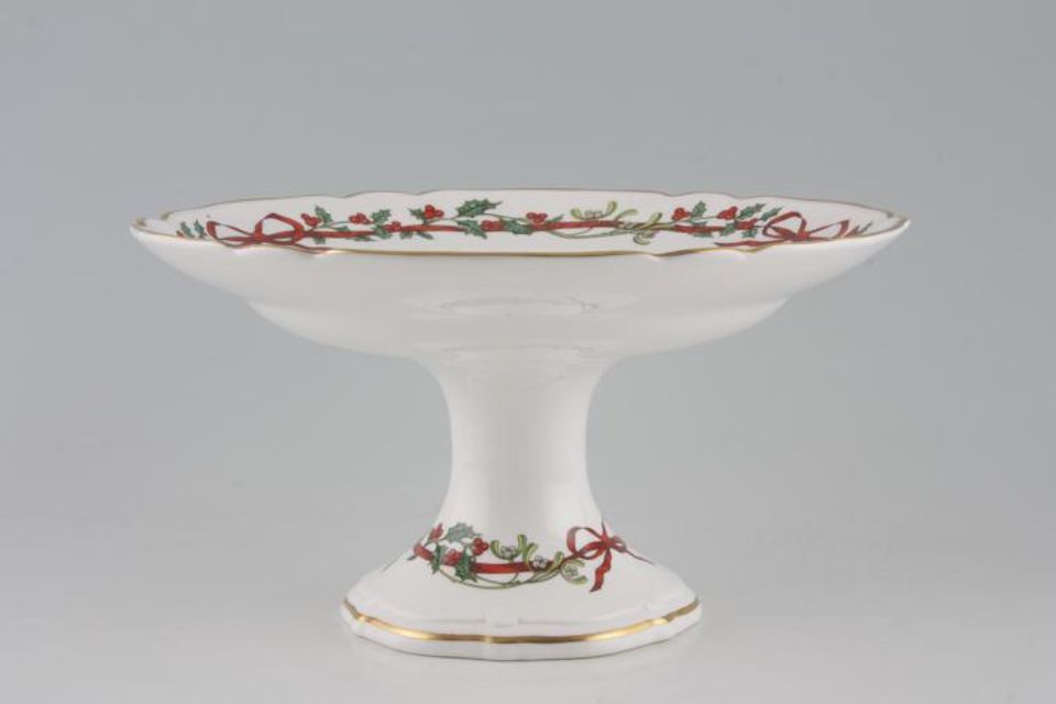 Royal Worcester Holly Ribbons Comport