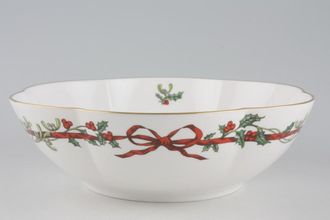 Sell Royal Worcester Holly Ribbons Dish (Giftware) Scalloped 8 5/8"