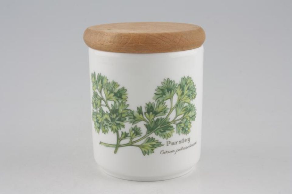 Royal Worcester Worcester Herbs Herb Jar Parsley - No Green Line 2 3/4" x 3"