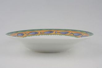 Sell TTC Fishes Rimmed Bowl 8"