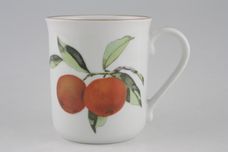 Royal Worcester Evesham - Gold Edge Mug Oranges and Blackcurrants - some made abroad. Check handle shape. 3 1/8" x 3 1/2" thumb 2