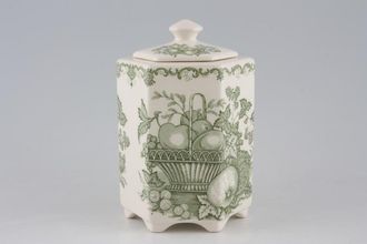 Masons Fruit Basket - Green Tea Caddy Size includes lid 6 1/4"