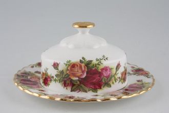 Royal Albert Old Country Roses - Made in England Muffin Dish + Lid Use 6 1/4" Plates as base 6 1/4"