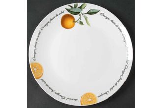 Queens Fruits Du Soleil Breakfast / Lunch Plate oranges 8 3/4"