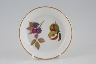 Royal Worcester Evesham - Gold Edge Coaster Ceramic - fruits may vary. 4 1/2"