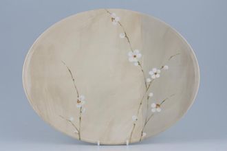 Royal Stafford Radio - Caramel with white flowers Oval Platter 14"