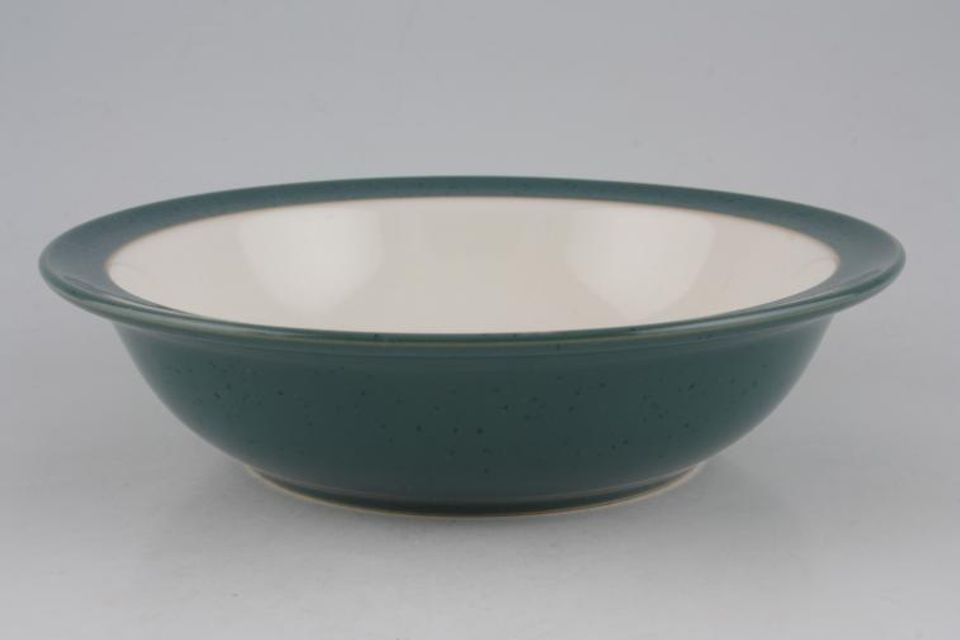 Denby Harlequin Lite Rimmed Bowl Green 7 1/8"