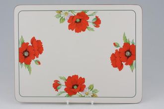 Royal Worcester Poppies Placemat 12" x 9"