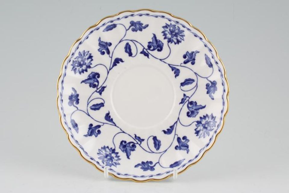 Spode Colonel - Blue - Y6235 Coffee Saucer 1 3/4" well for tall Coffee Cup and tall Teacup 5 3/8"